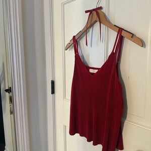 Chic Red Camisole Top